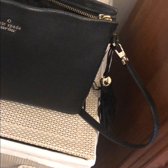 Kate Spade NY purse black boxy shape - Picture 4 of 10